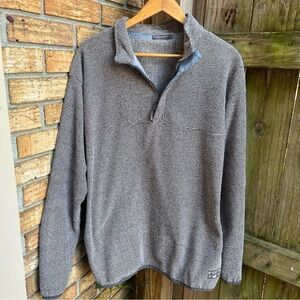 Southern Marsh Men's Heathered Gray Zip-Up Sweater